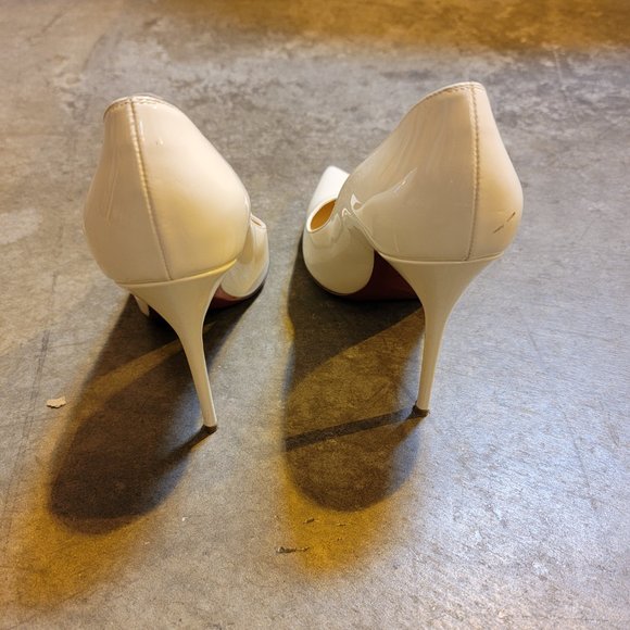 Christian Louboutin-Kate Nappa Pumps-Biaco - Picture 3 of 7